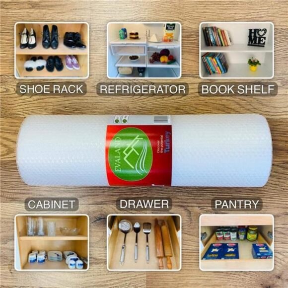 18 INCHES x 33 FEET Non-Slip Shelf Liner, EVA Kitchen Liner, Non-Adhesive Liner - Picture 2 of 6